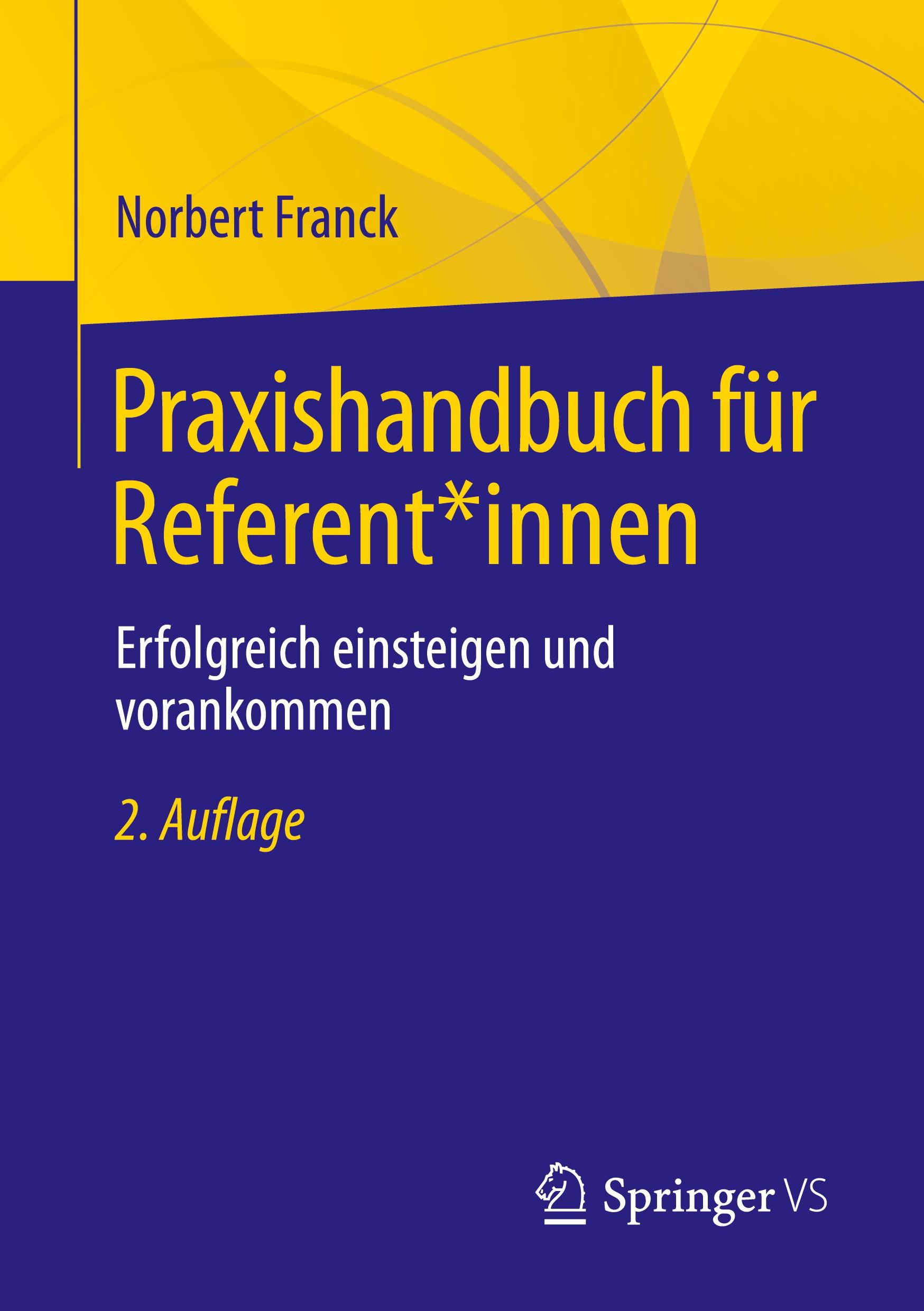Vorderes Coverbild Praxishandbuch für Referent*innen