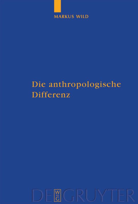 Vorderes Coverbild Die anthropologische Differenz