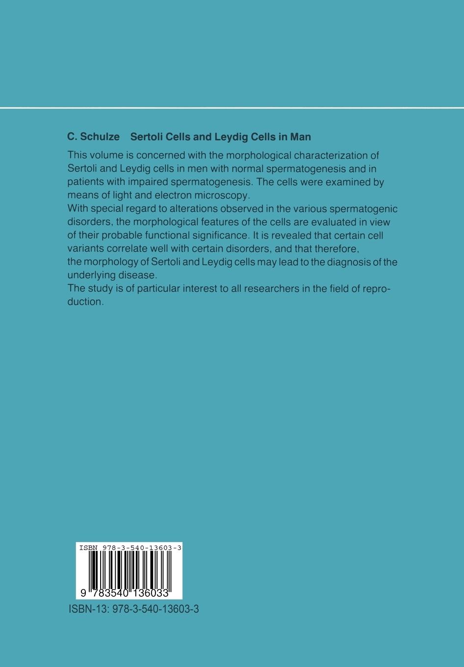 Rückseitencover Sertoli Cells and Leydig Cells in Man