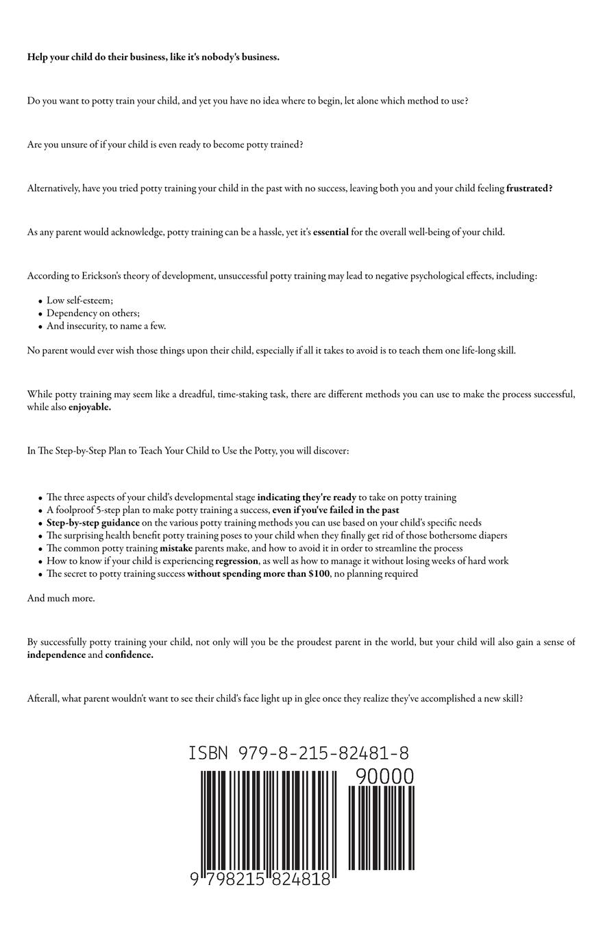 Rückseitencover Potty Training