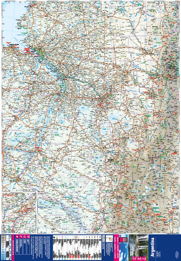 Beispielinhalt (Bild) Reise Know-How Landkarte Argentinien / Argentina (1:2.000.000)