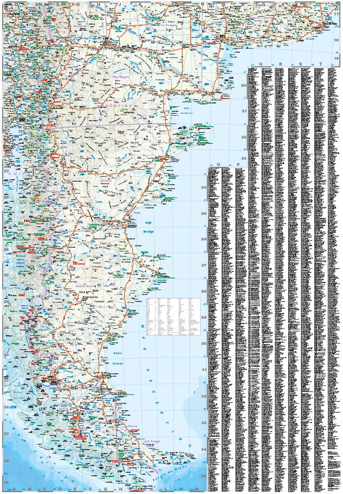 Beispielinhalt (Bild) Reise Know-How Landkarte Argentinien / Argentina (1:2.000.000)