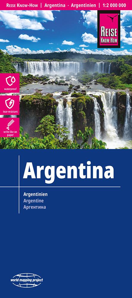 Vorderes Coverbild Reise Know-How Landkarte Argentinien / Argentina (1:2.000.000)