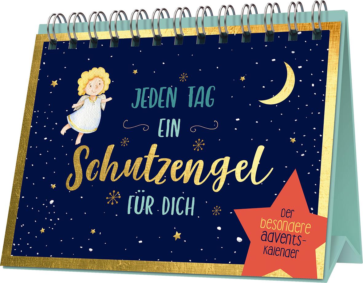Vorderes Coverbild Jeden Tag ein Schutzengel für dich | Adventskalender mit Aufsteller