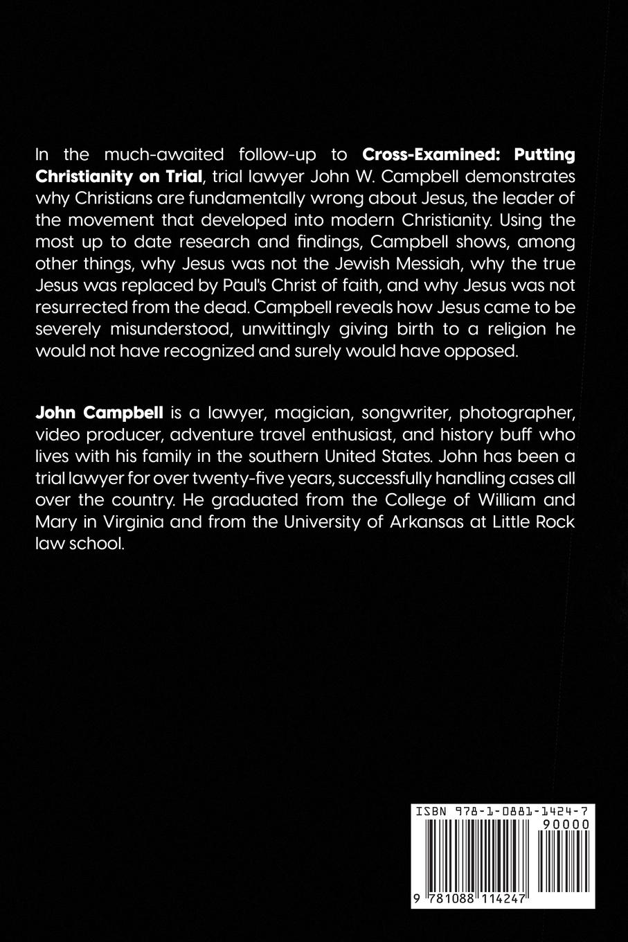Rückseitencover Why Christians are wrong about Jesus