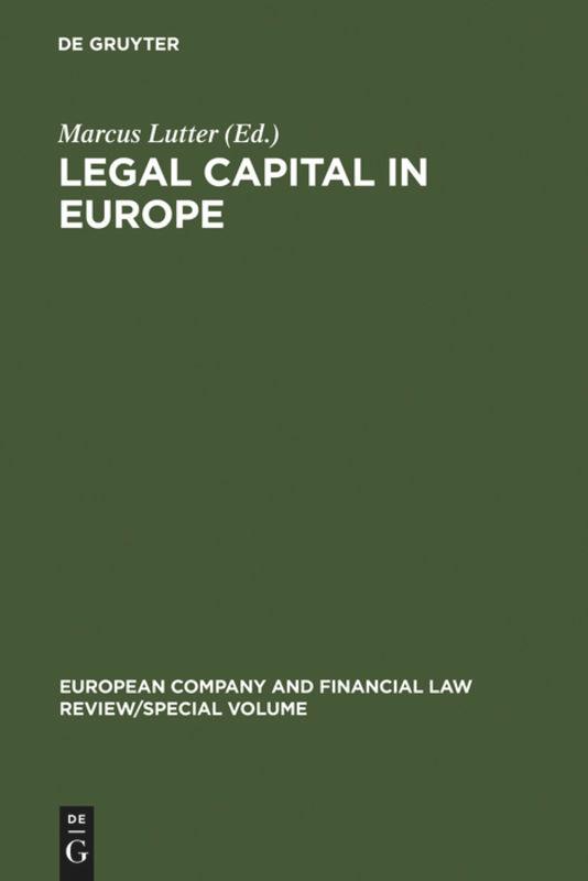 Vorderes Coverbild Legal Capital in Europe