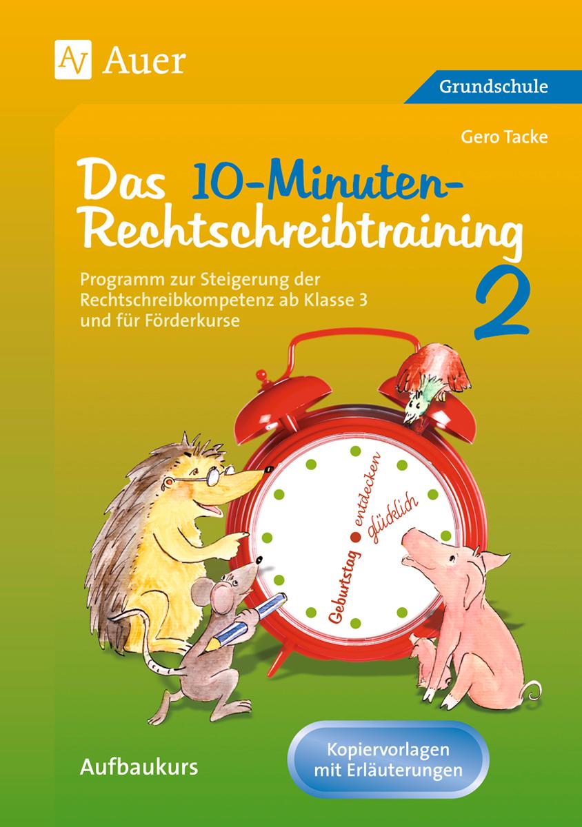 Vorderes Coverbild 10-Minuten-Rechtschreibtraining 2