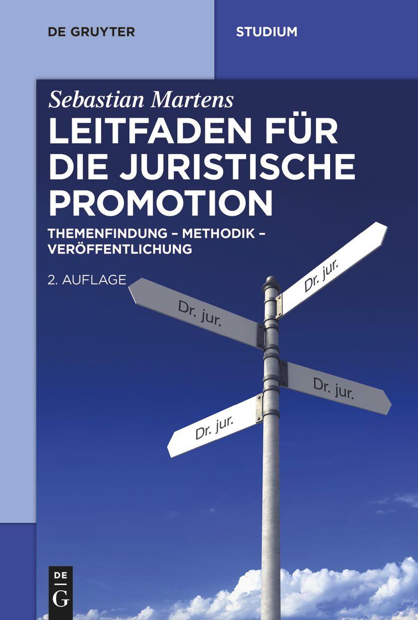 Vorderes Coverbild Leitfaden für die juristische Promotion
