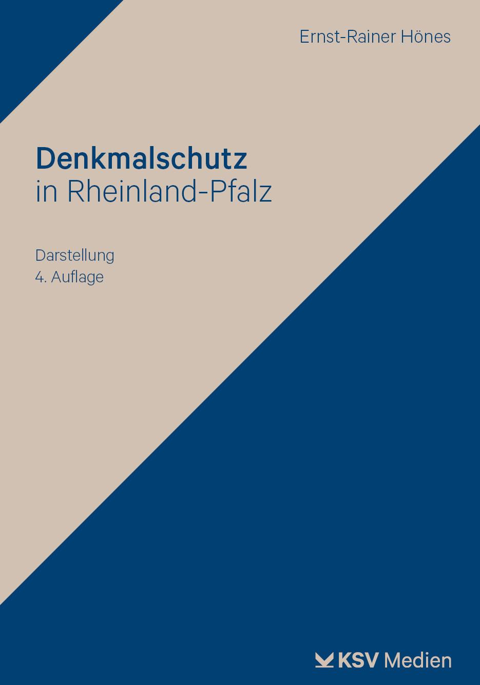Vorderes Coverbild Denkmalschutz in Rheinland-Pfalz
