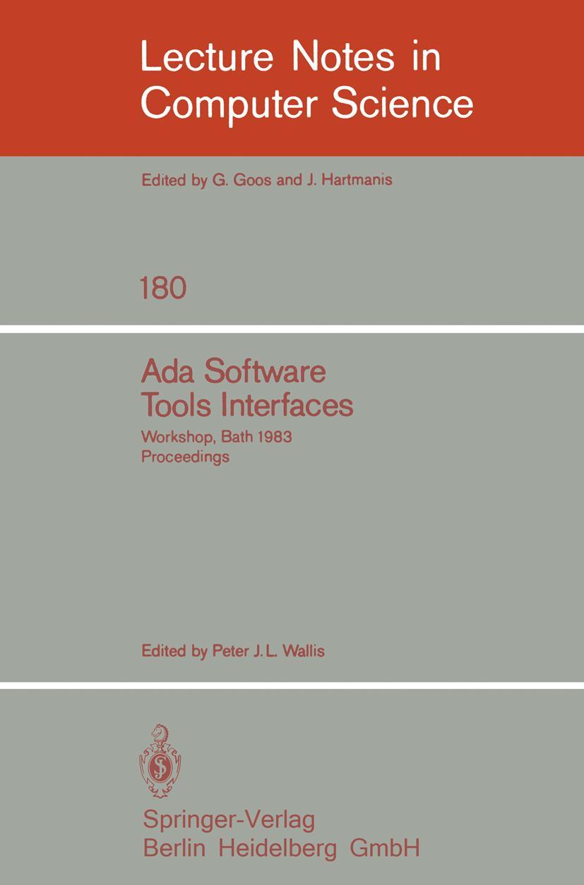 Vorderes Coverbild Ada Software Tools Interfaces