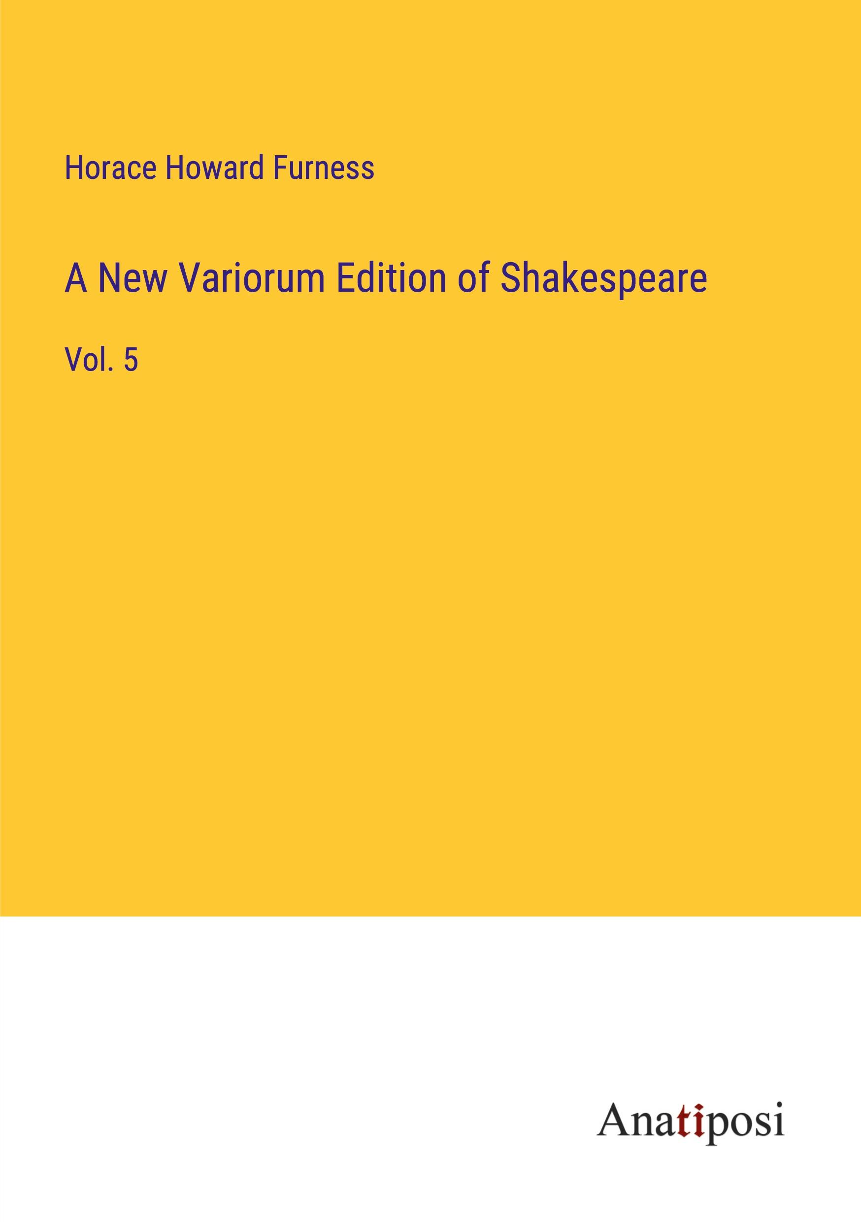 Vorderes Coverbild A New Variorum Edition of Shakespeare