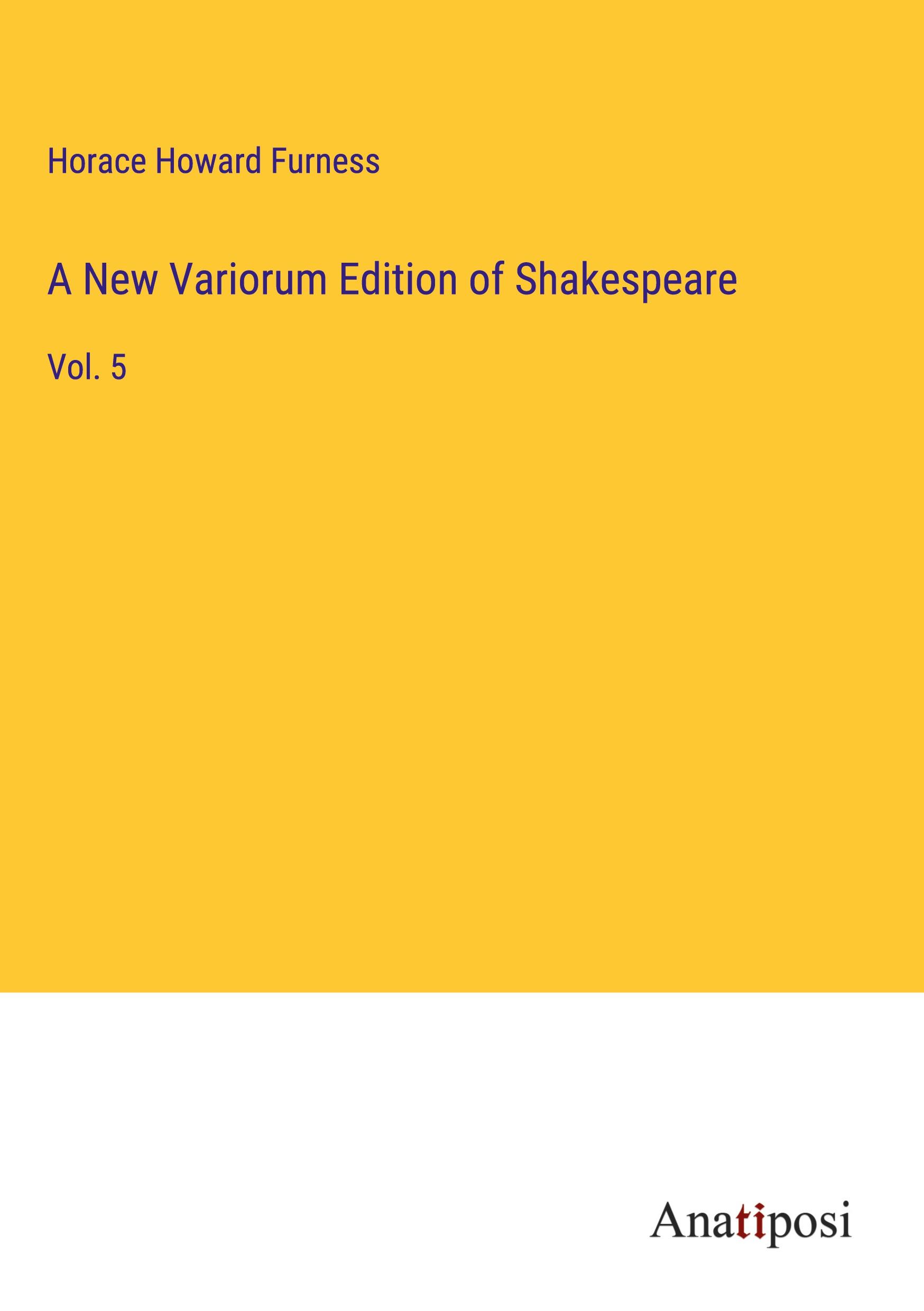 Vorderes Coverbild A New Variorum Edition of Shakespeare
