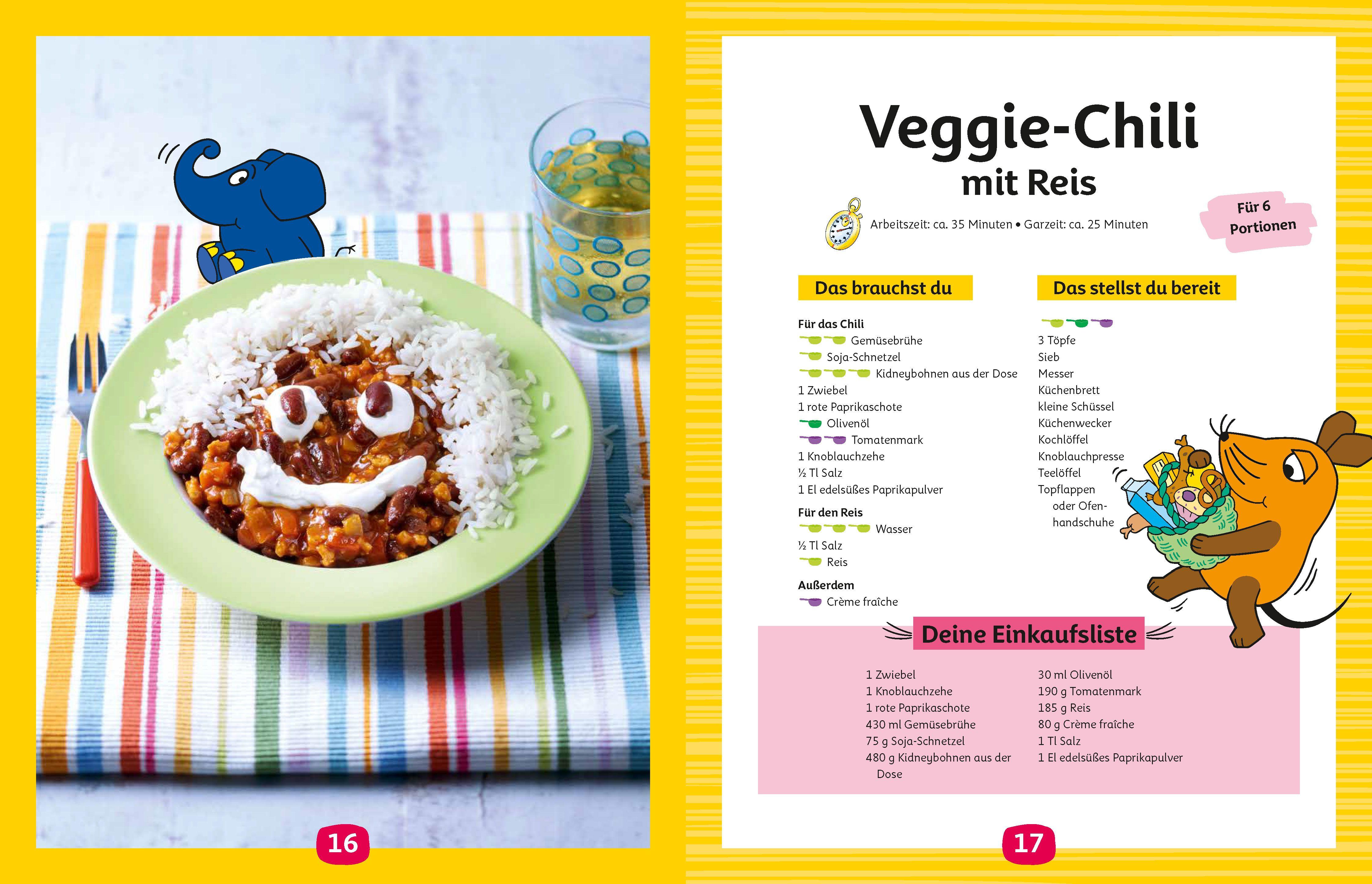 Beispielinhalt (Bild) Mit der Maus lecker kochen und backen