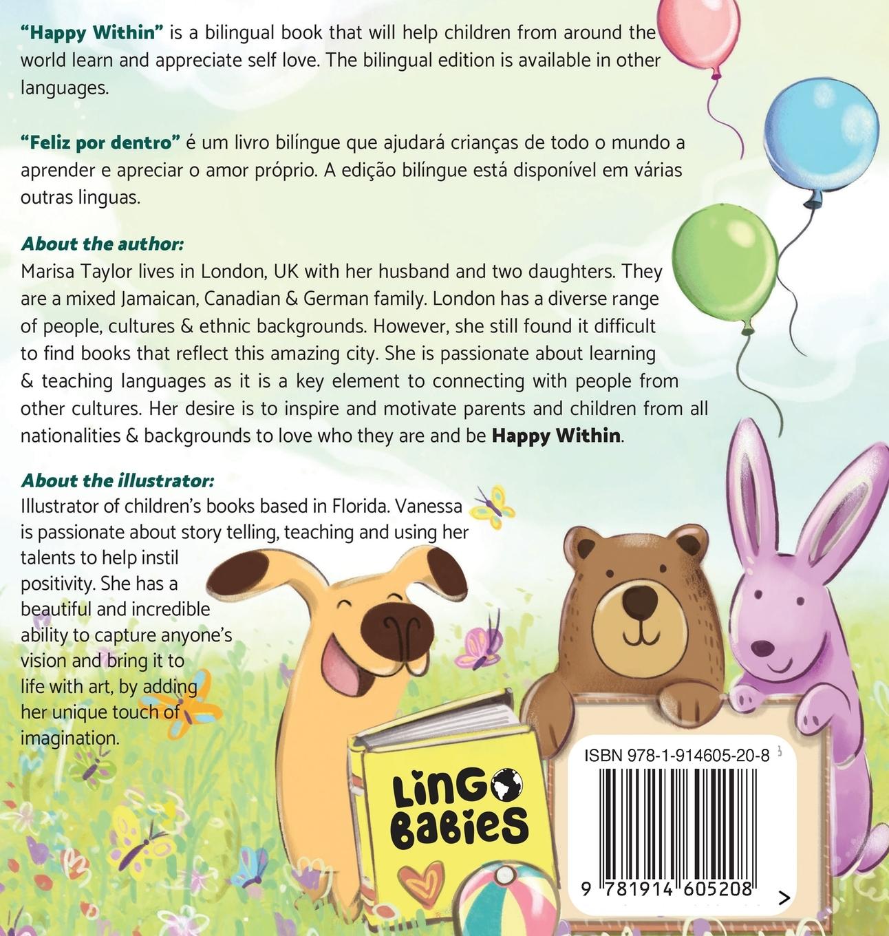 Rückseitencover Happy Within/ Feliz por dentro