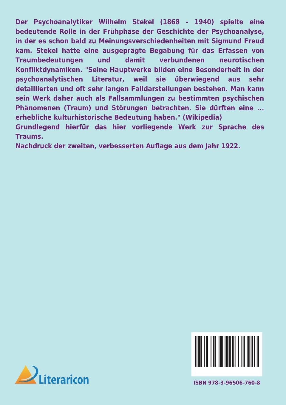 Rückseitencover Die Sprache des Traums