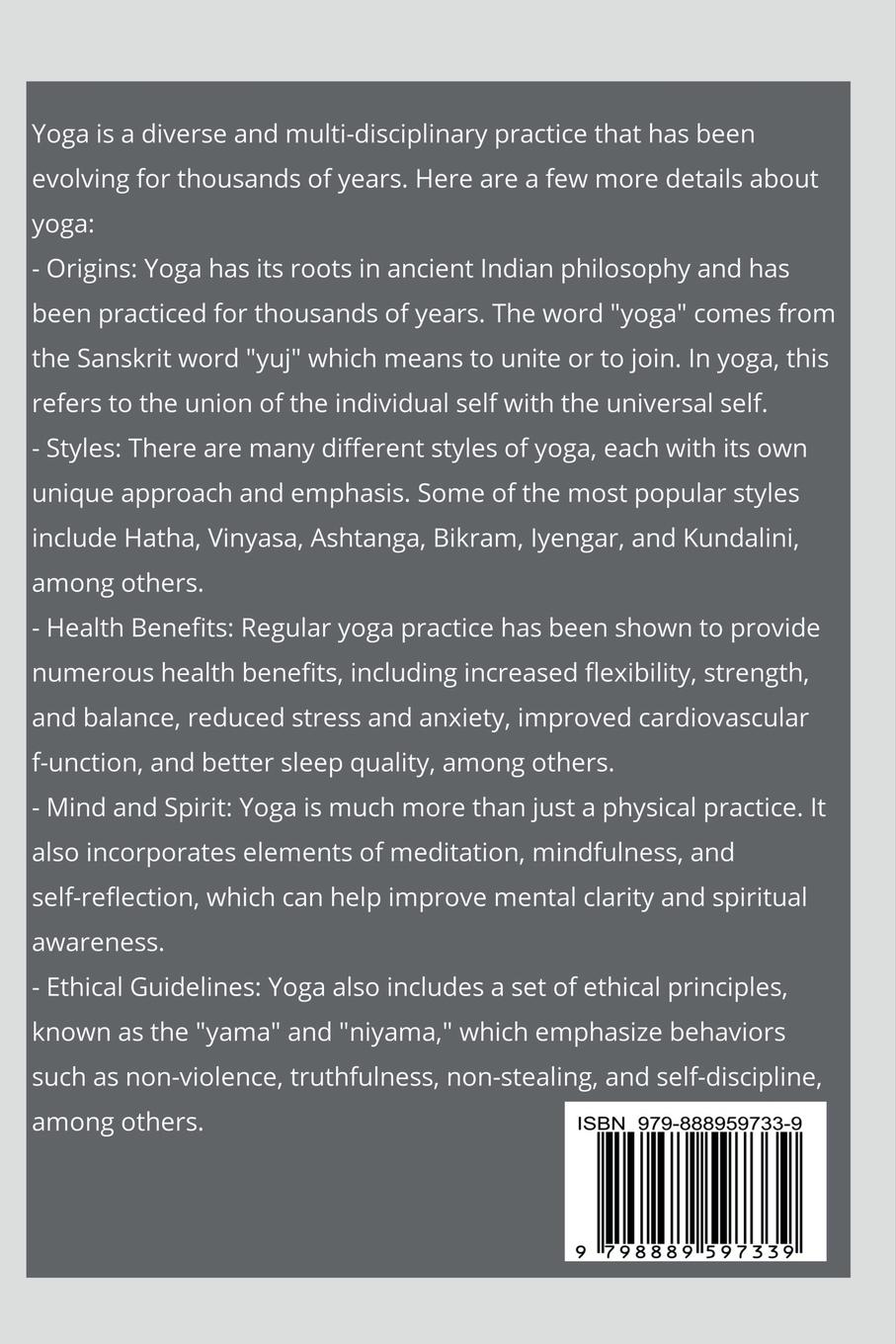 Rückseitencover Yoga for Beginners