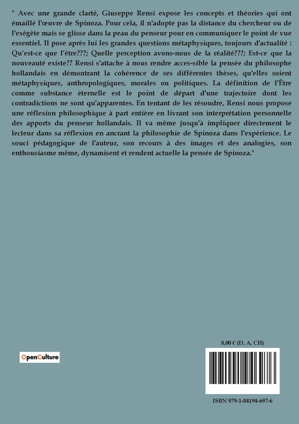 Rückseitencover Spinoza