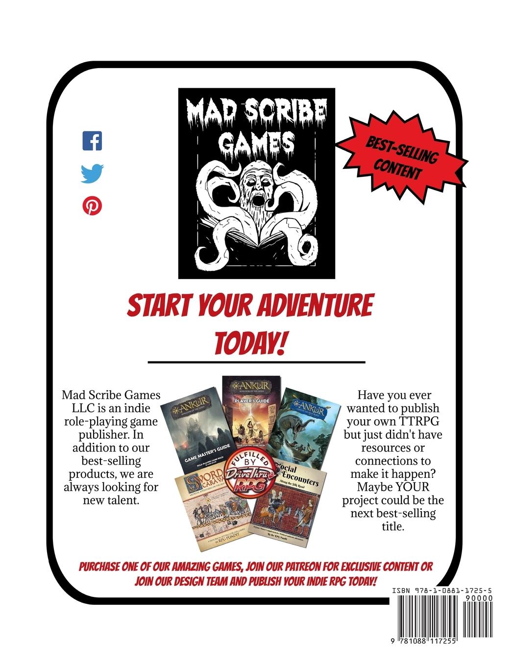 Rückseitencover Mad Scribe magazine issue #1