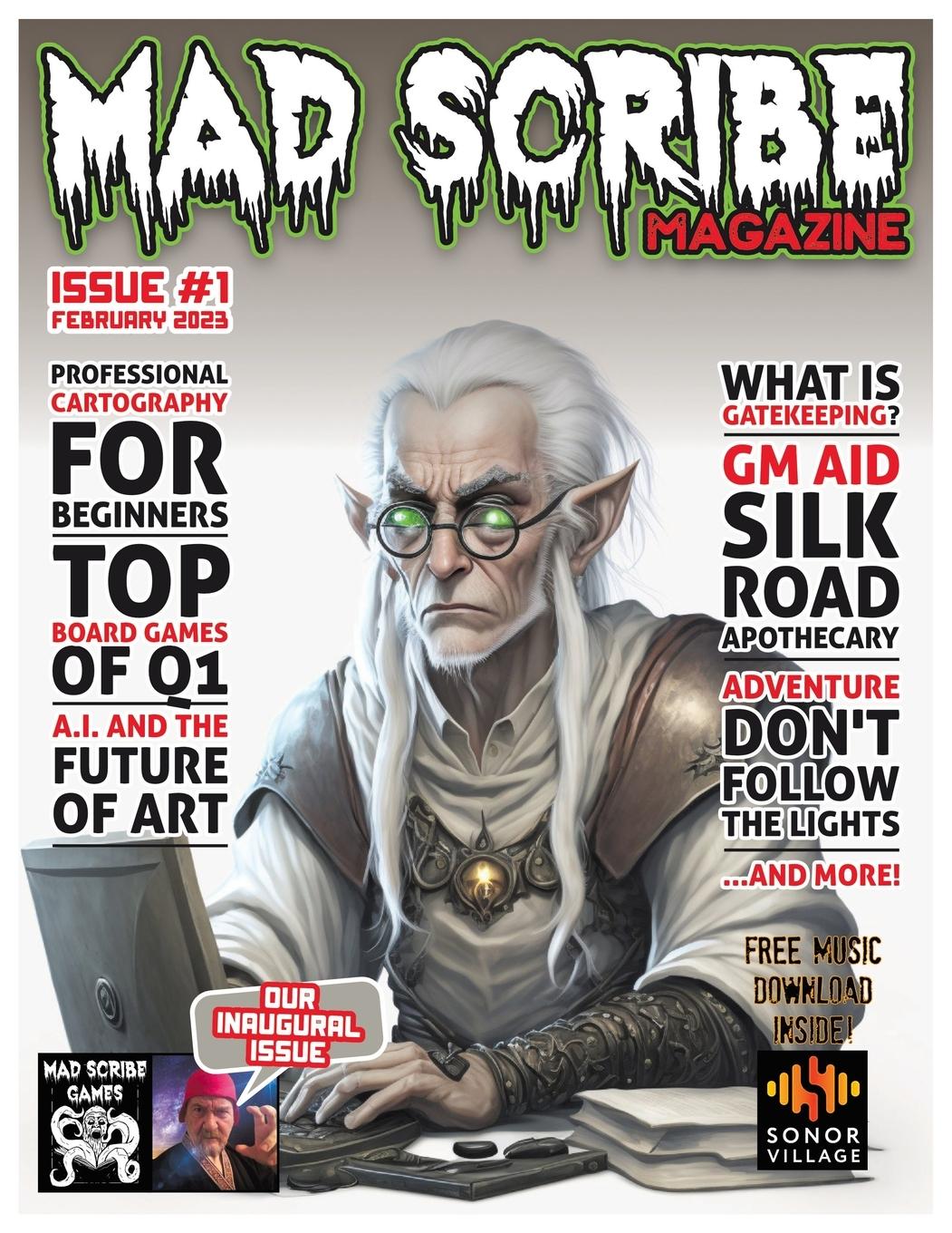 Vorderes Coverbild Mad Scribe magazine issue #1