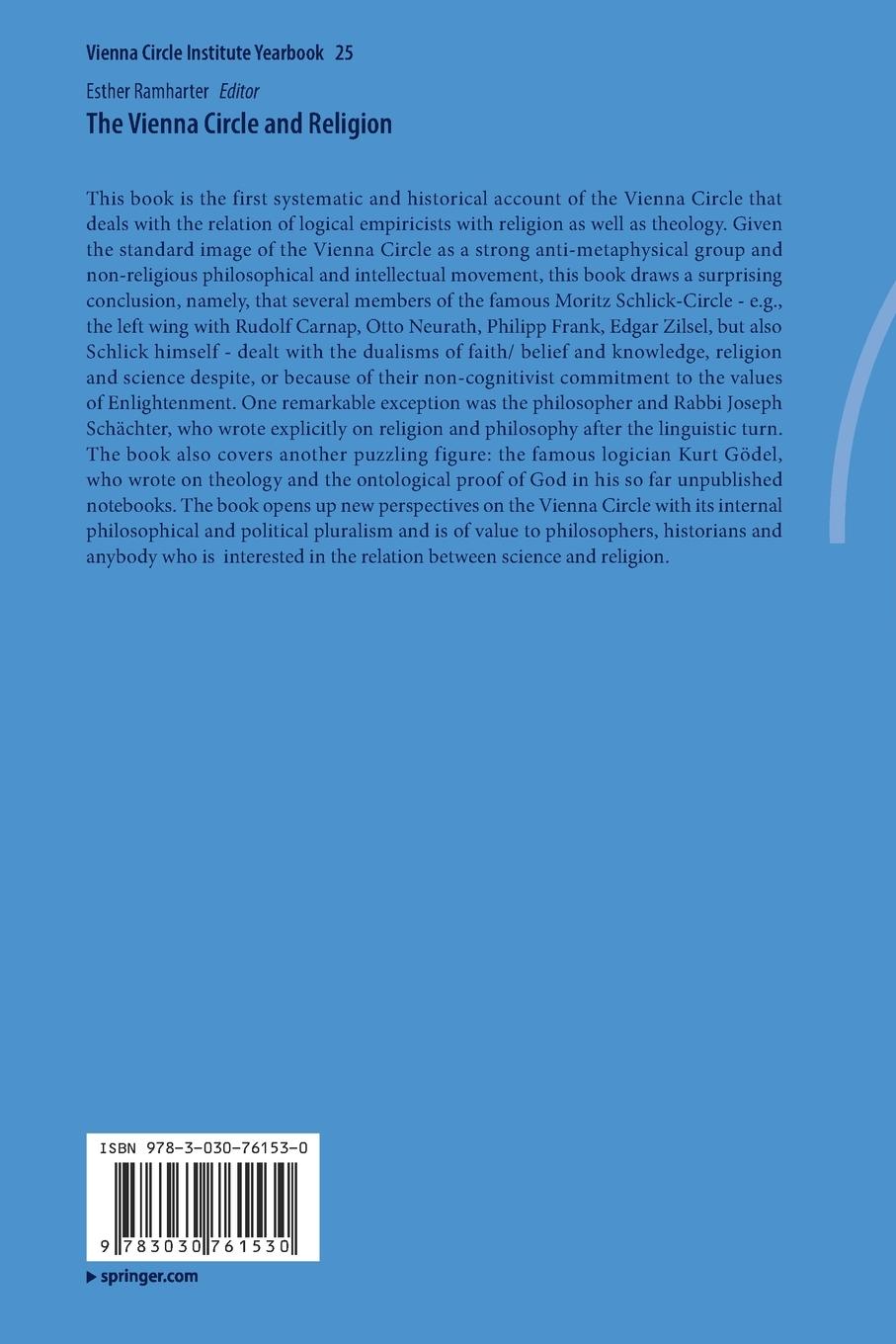 Rückseitencover The Vienna Circle and Religion