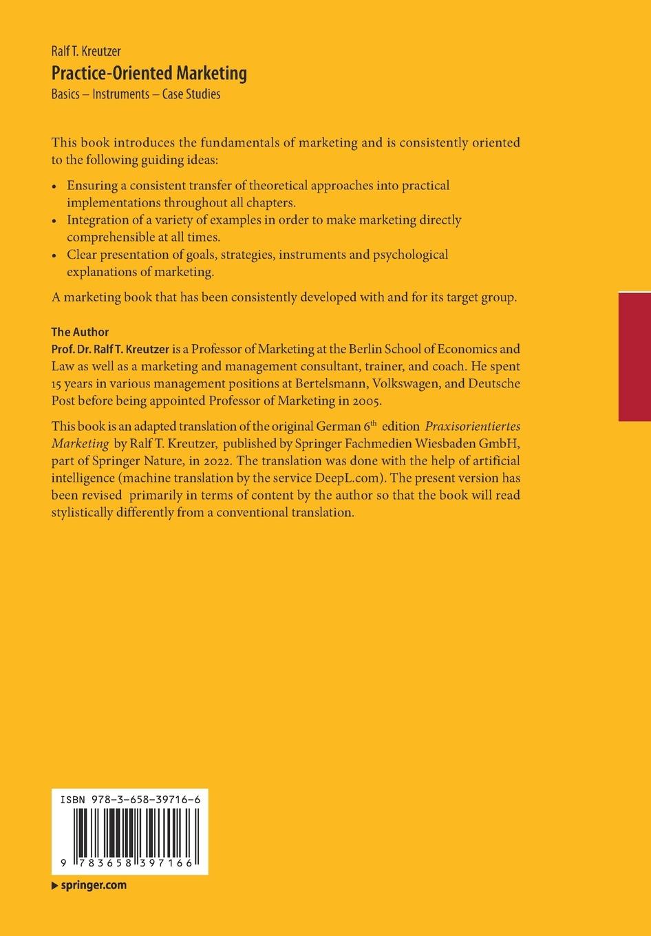Rückseitencover Practice-Oriented Marketing