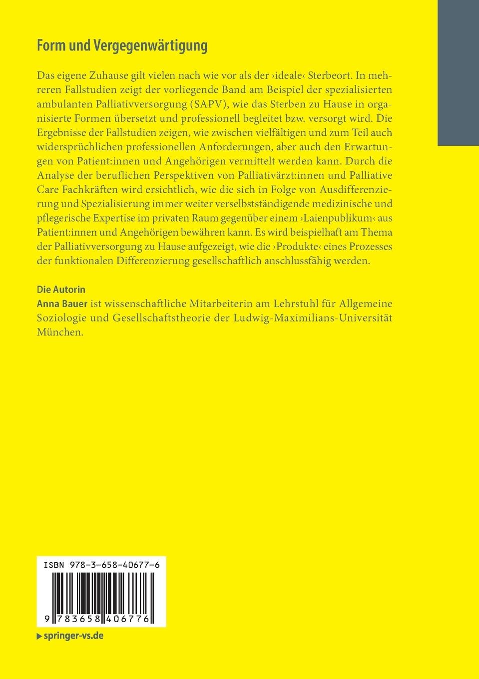 Rückseitencover Form und Vergegenwärtigung