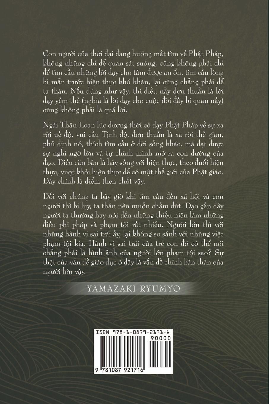 Rückseitencover S¿ng v¿i Thán D¿ Sao c¿a ngài Thân Loan