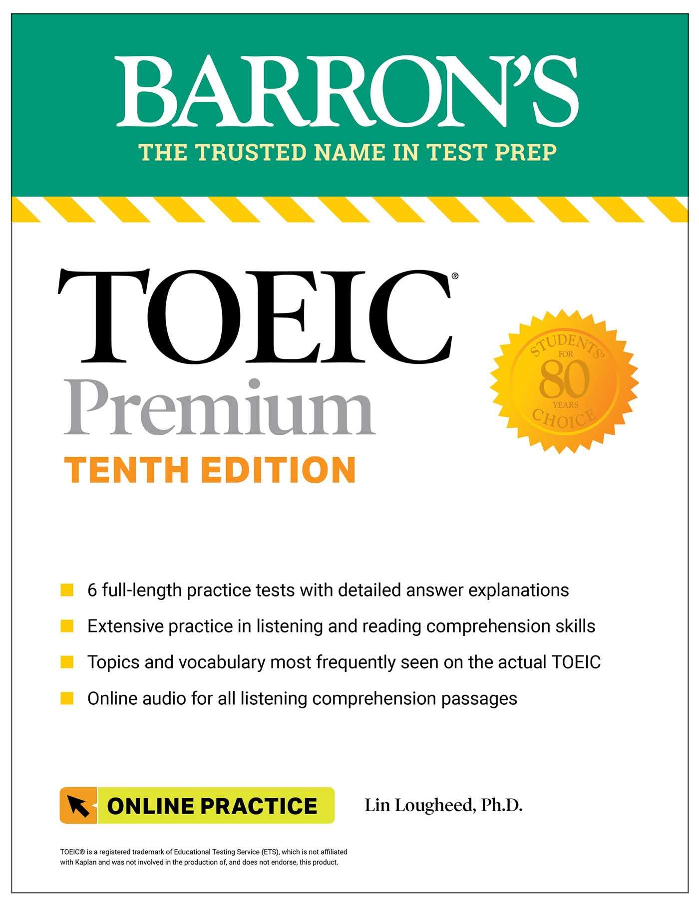 Vorderes Coverbild TOEIC Premium: 6 Practice Tests + Online Audio