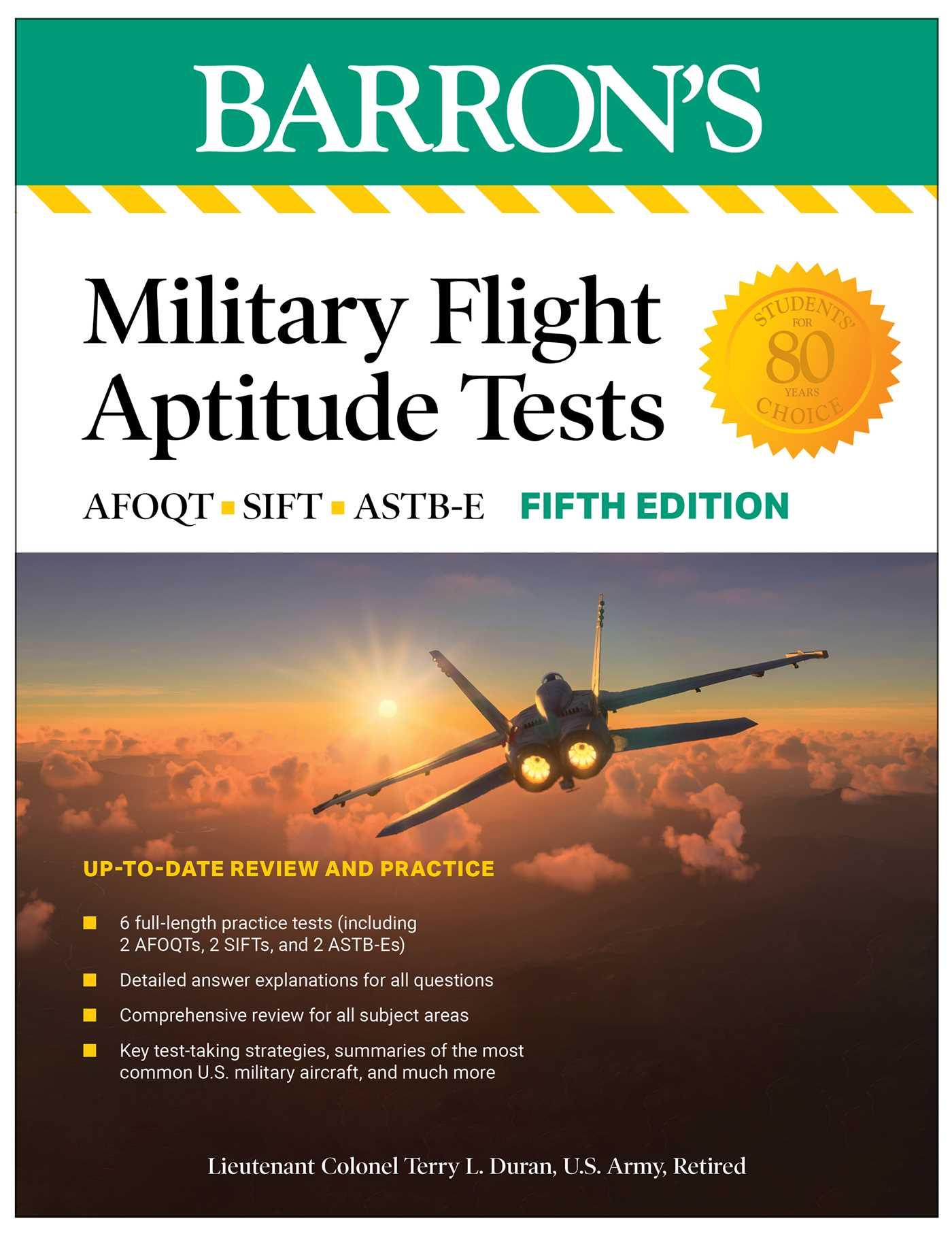 Vorderes Coverbild Military Flight Aptitude Tests, Fifth Edition: 6 Practice Tests + Comprehensive Review