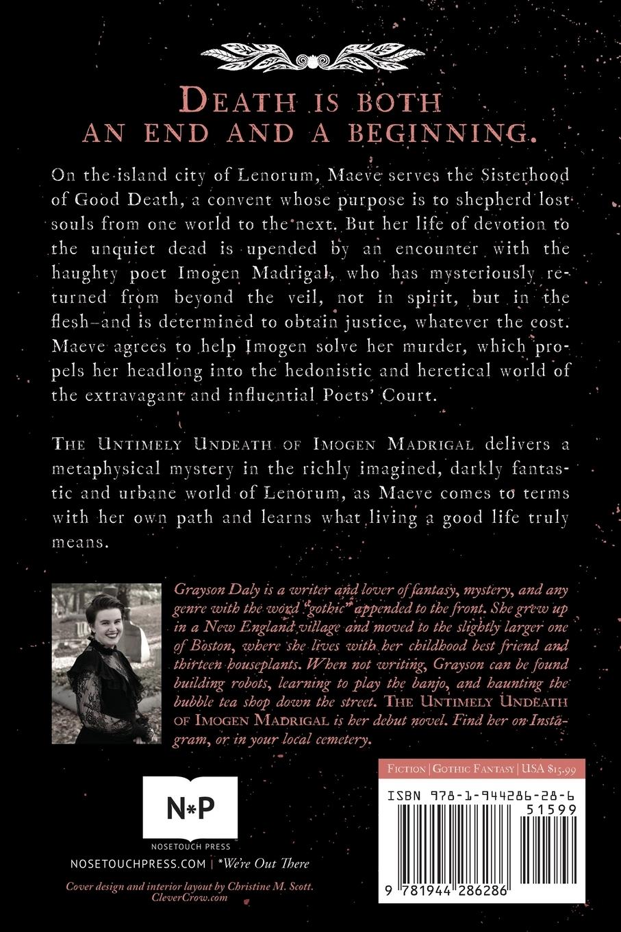 Rückseitencover The Untimely Undeath of Imogen Madrigal