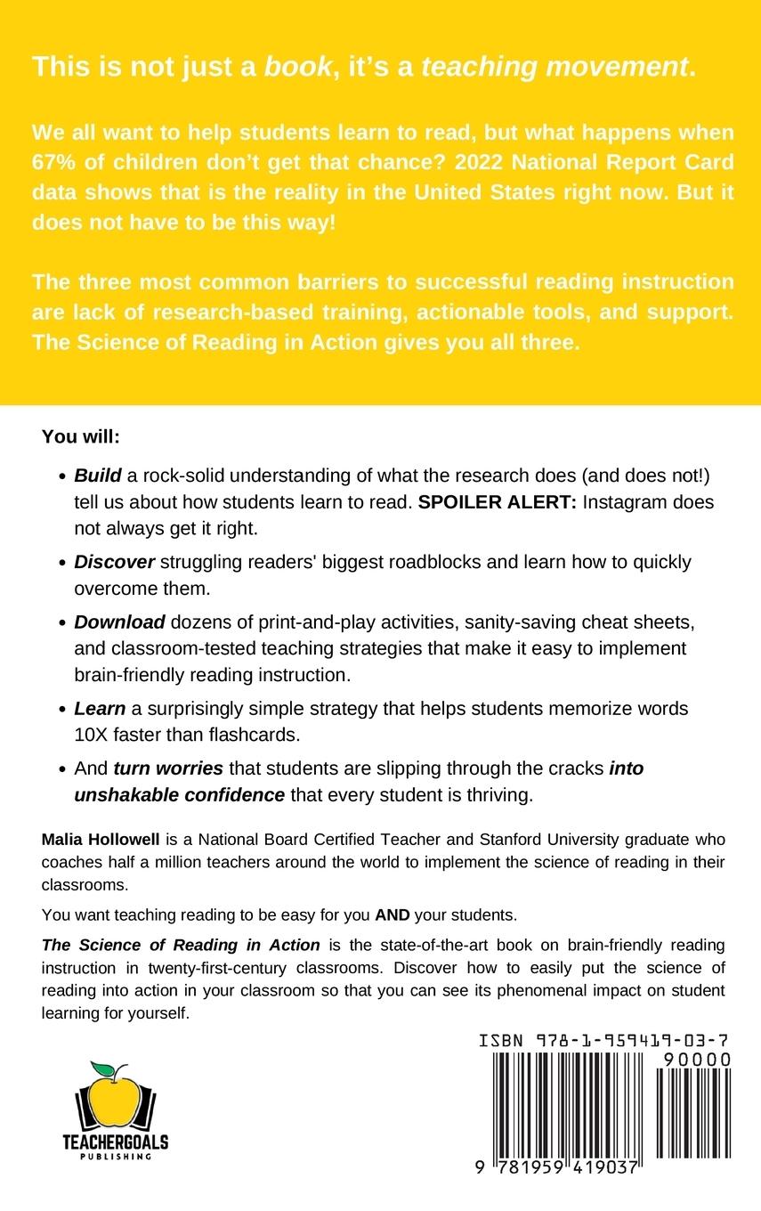 Rückseitencover The Science of Reading in Action