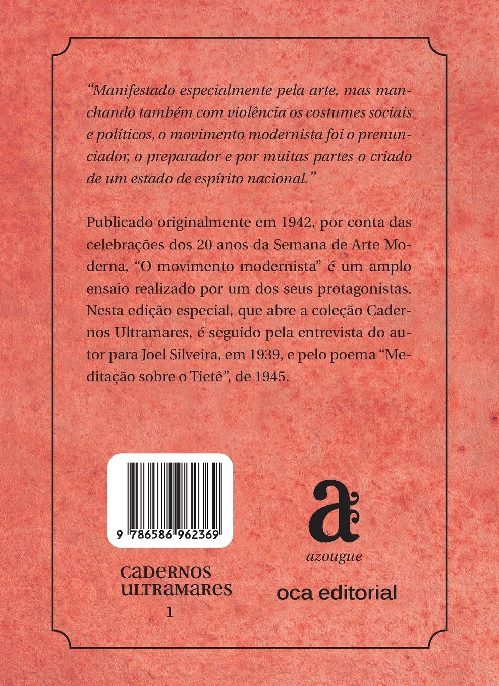 Rückseitencover O movimento modernista