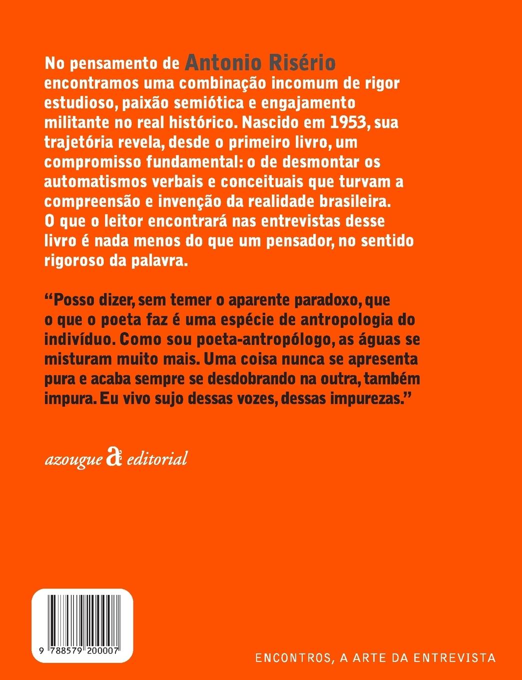 Rückseitencover Antônio Risério - Encontros