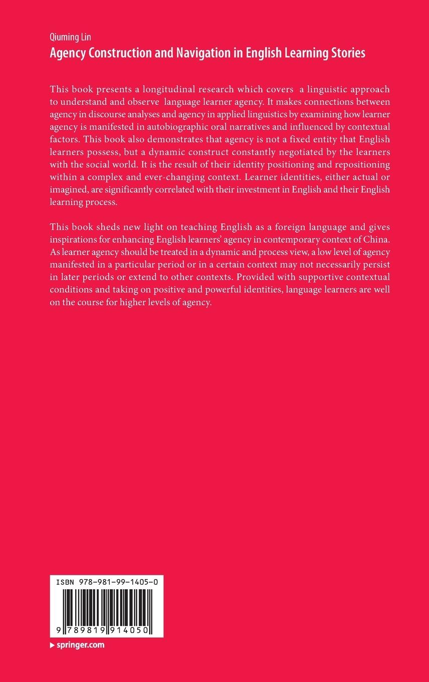 Rückseitencover Agency Construction and Navigation in English Learning Stories