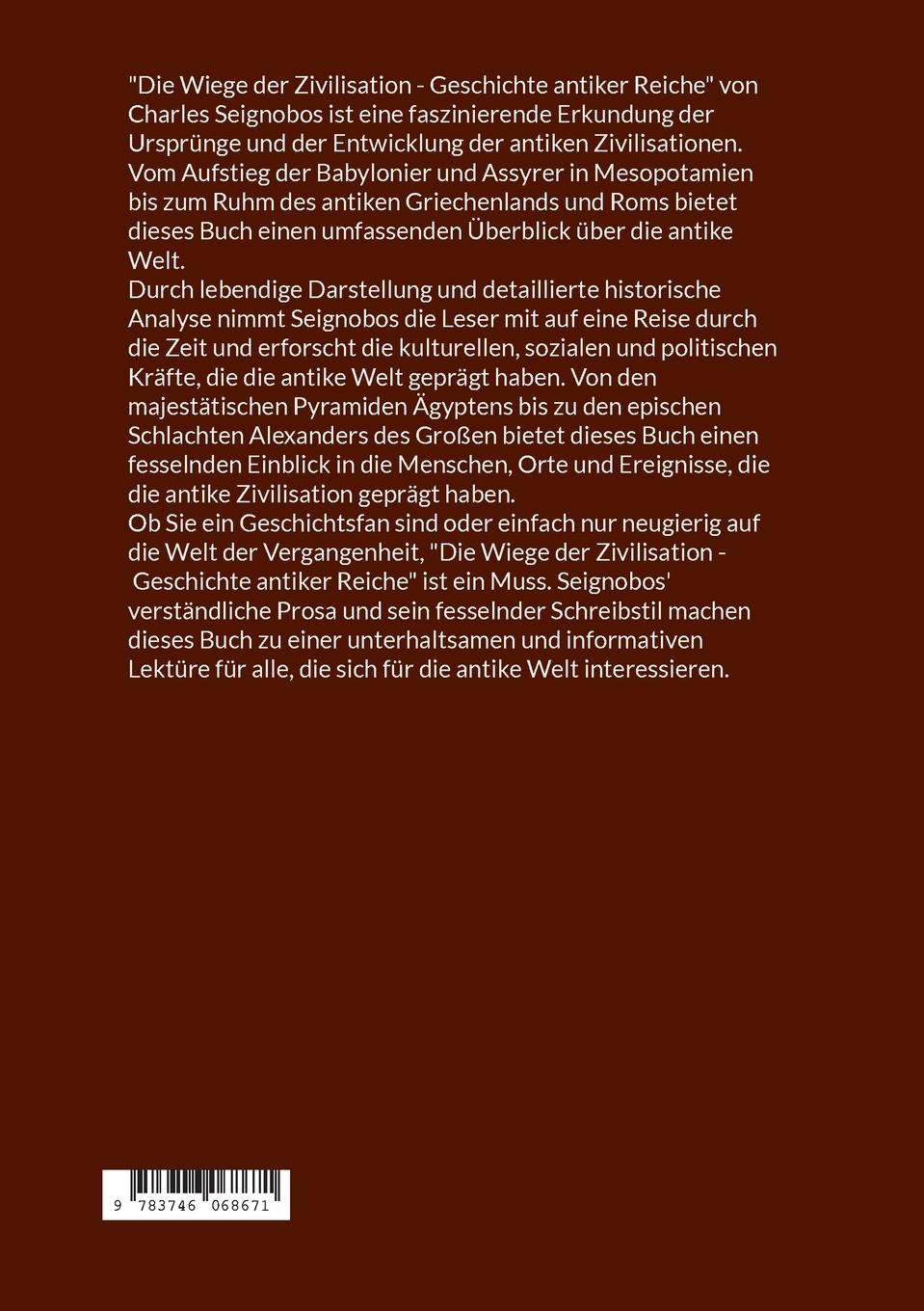 Rückseitencover Die Wiege der Zivilisation