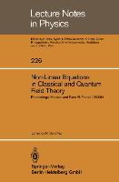 Vorderes Coverbild Non-Linear Equations in Classical and Quantum Field Theory
