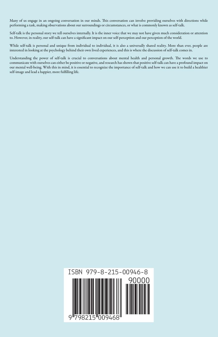 Rückseitencover The Complete Guide To Positive Self Talk and Your Self Concept