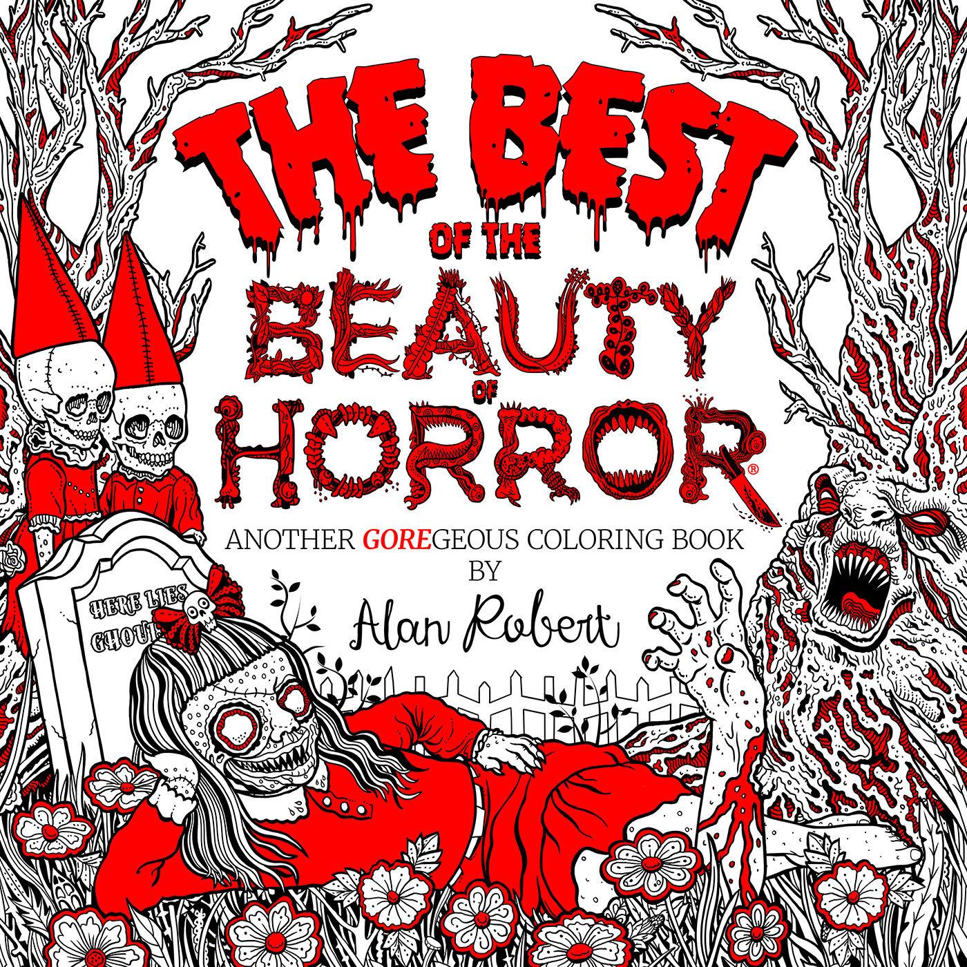 Vorderes Coverbild The Best of the Beauty of Horror: Another Goregeous Coloring Book