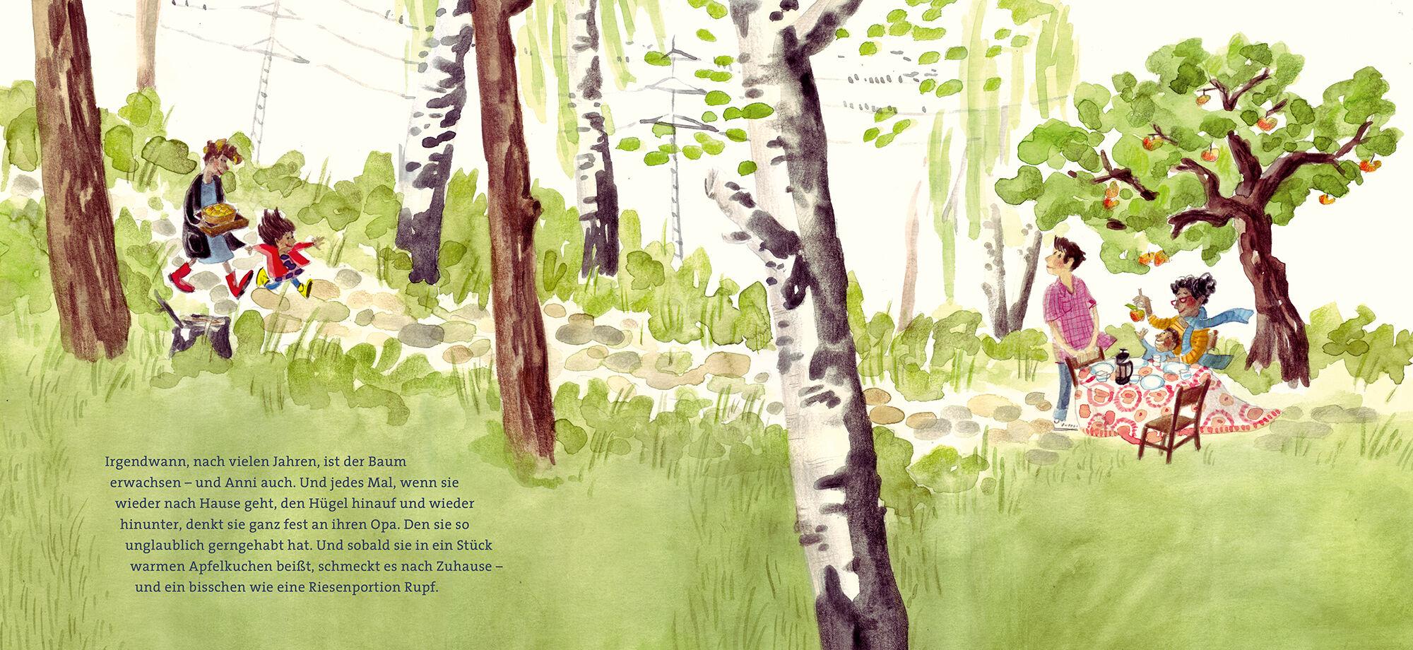 Beispielinhalt (Bild) Anni, Opa und die Riesenportion Rupf