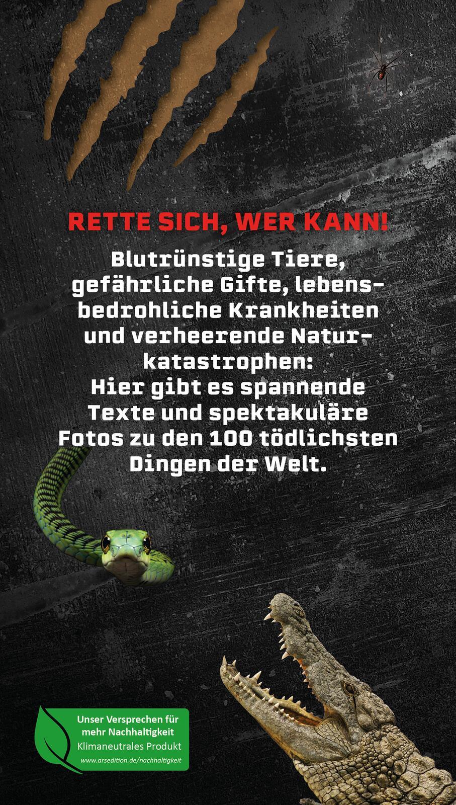Rückseitencover Die 100 tödlichsten Dinge der Welt