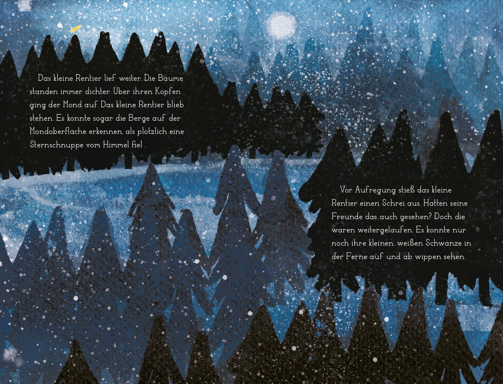 Beispielinhalt (Bild) Das kleine Rentier und das Rotkehlchen