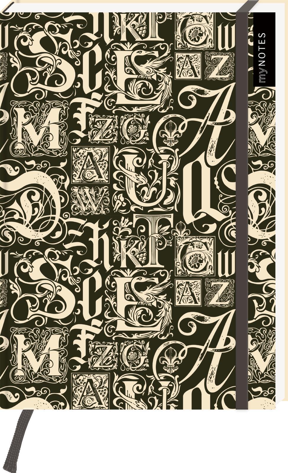 Vorderes Coverbild myNOTES Notizbuch A5: Dark Academia Library
