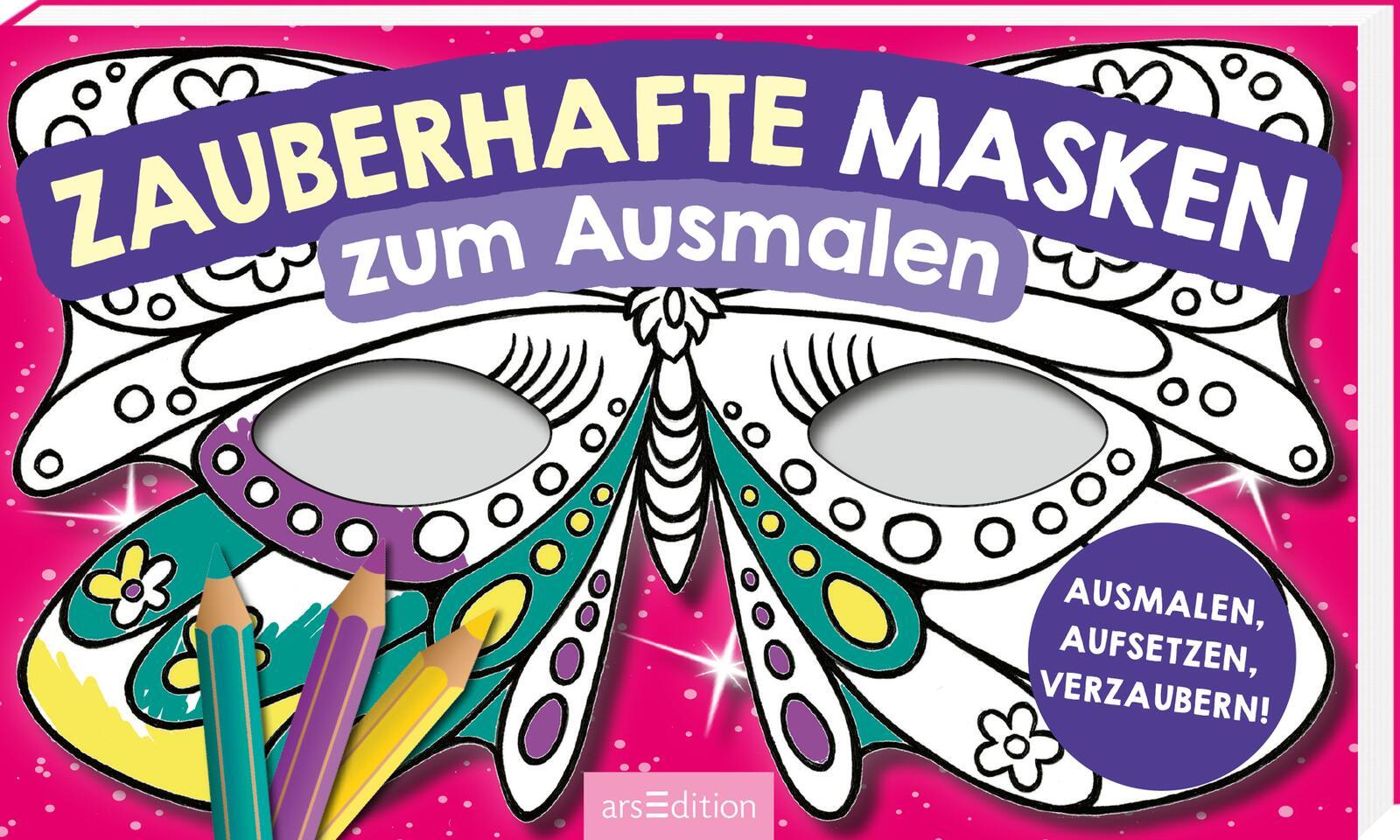 Vorderes Coverbild Zauberhafte Masken zum Ausmalen