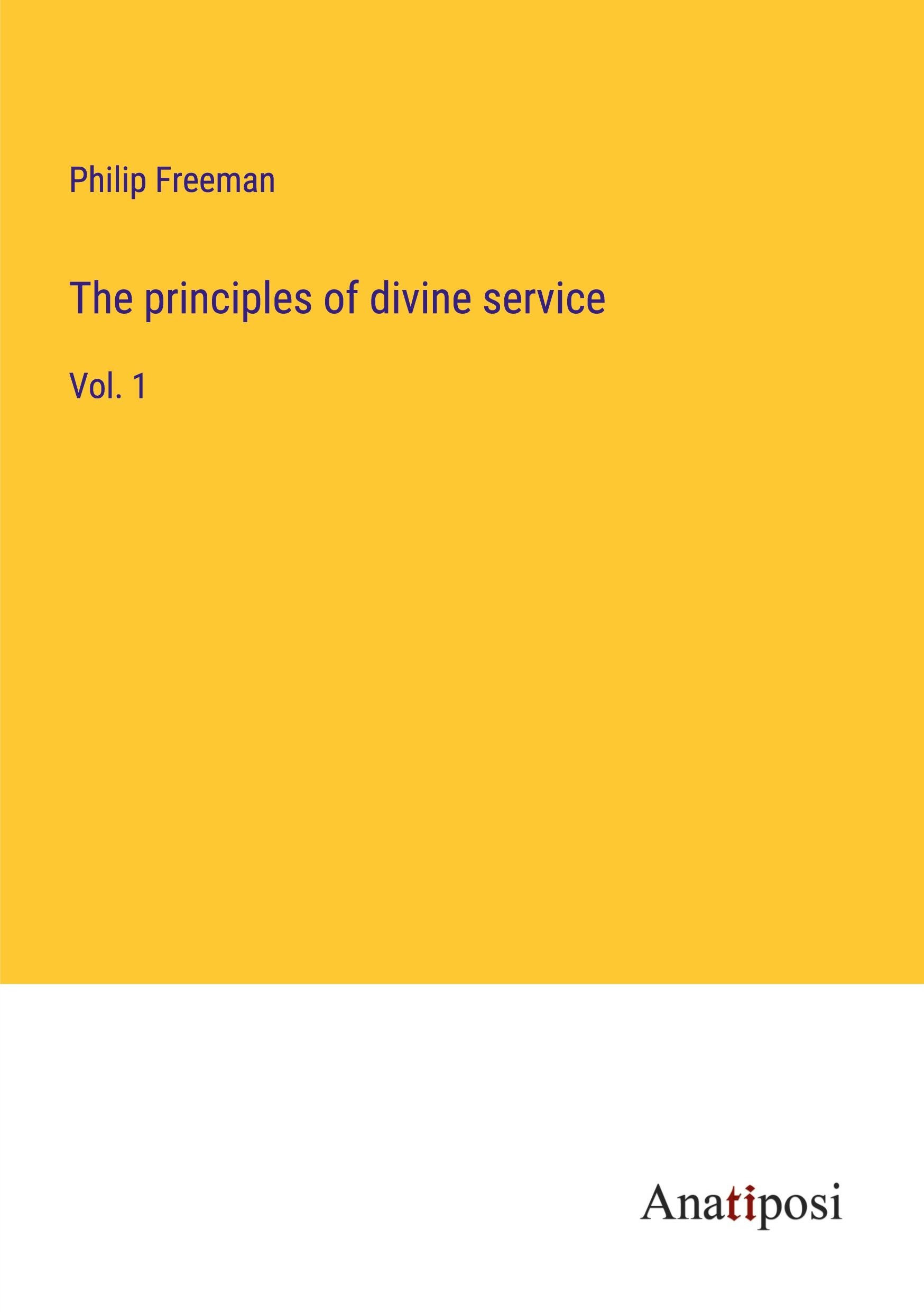 Vorderes Coverbild The principles of divine service
