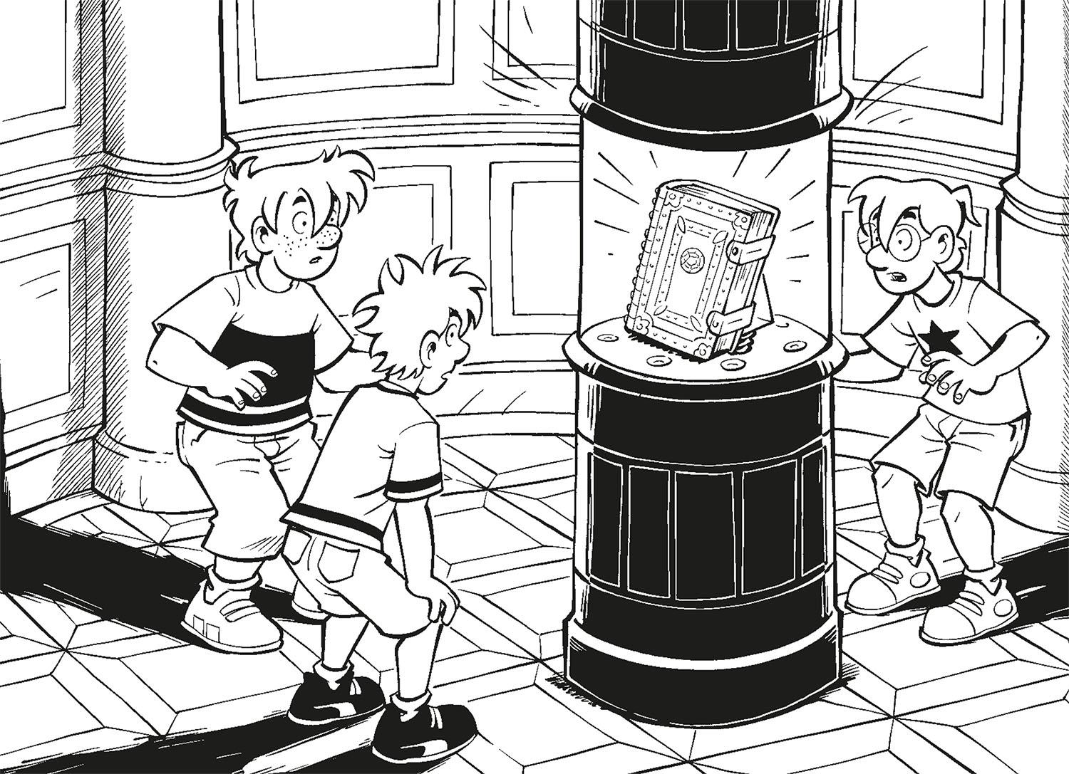 Beispielinhalt (Bild) Die drei ??? Kids, Das teuerste Buch aller Zeiten