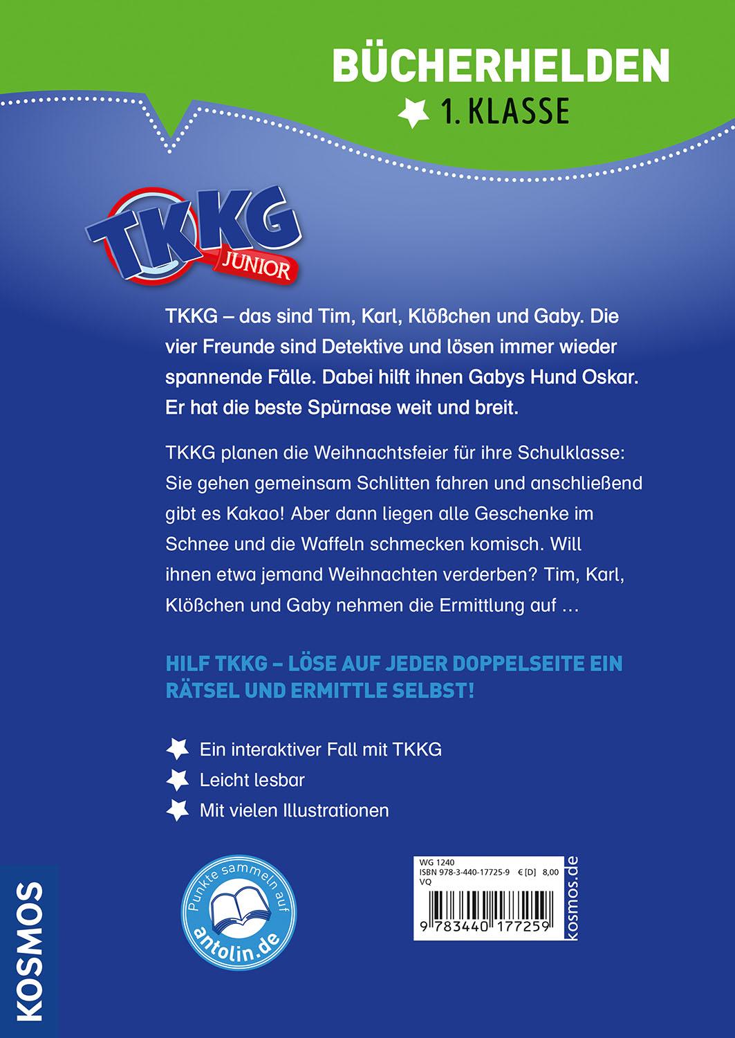 Beispielinhalt (Bild) TKKG Junior, Bücherhelden 1. Klasse, Rettet Weihnachten!