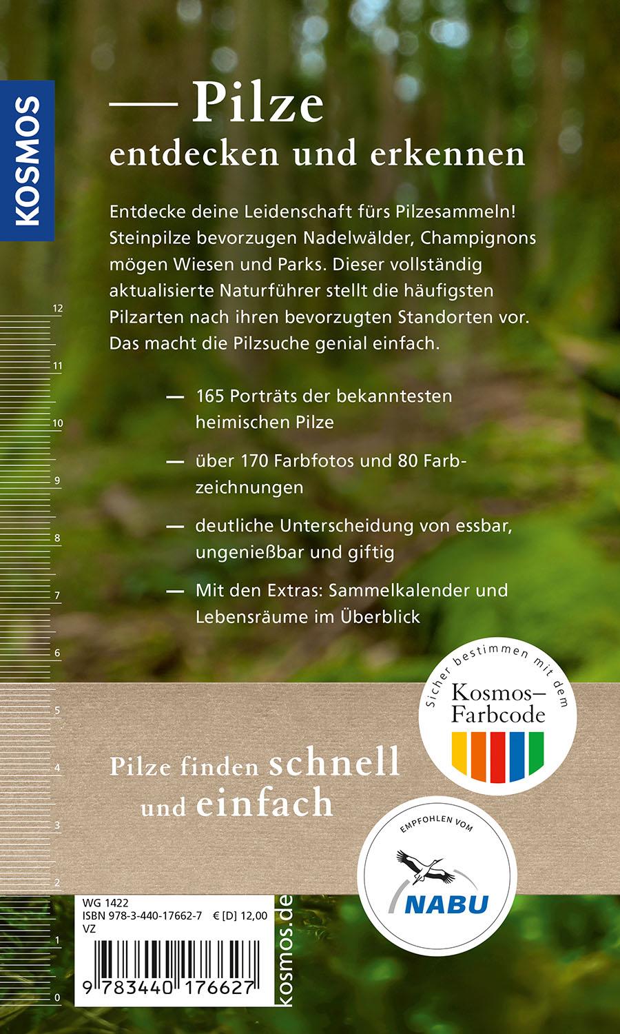 Beispielinhalt (Bild) Kosmos Pilzführer für unterwegs