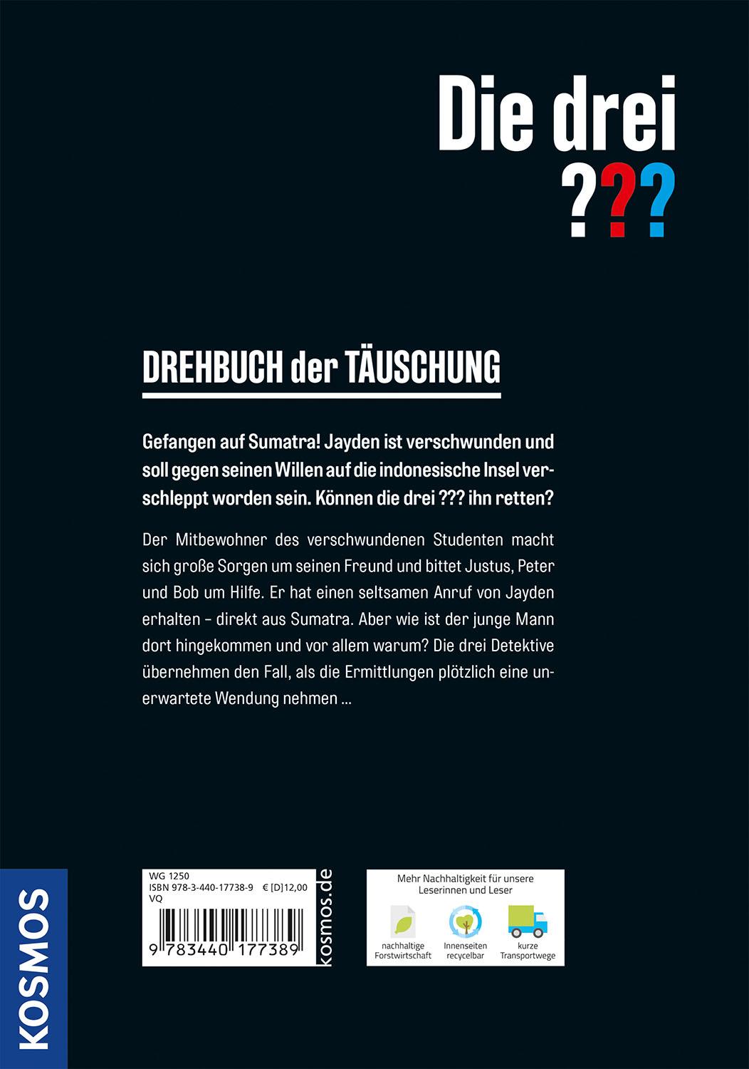 Rückseitencover Die drei ??? Drehbuch der Täuschung