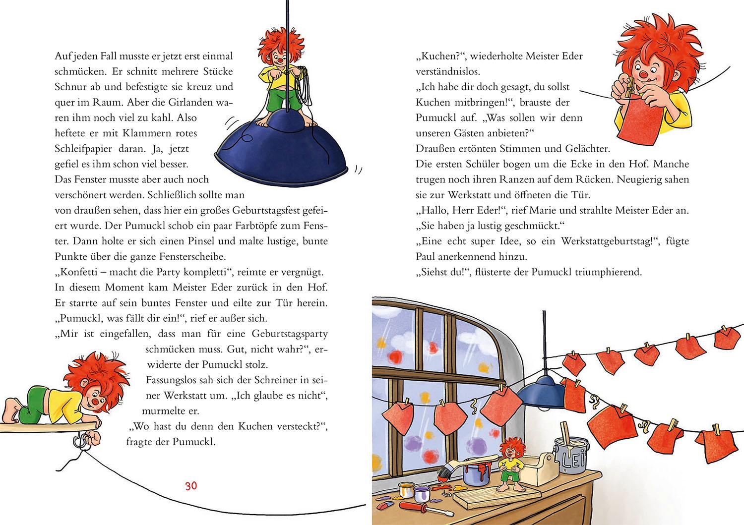 Beispielinhalt (Bild) Pumuckl. Geburtstags-Geschichten