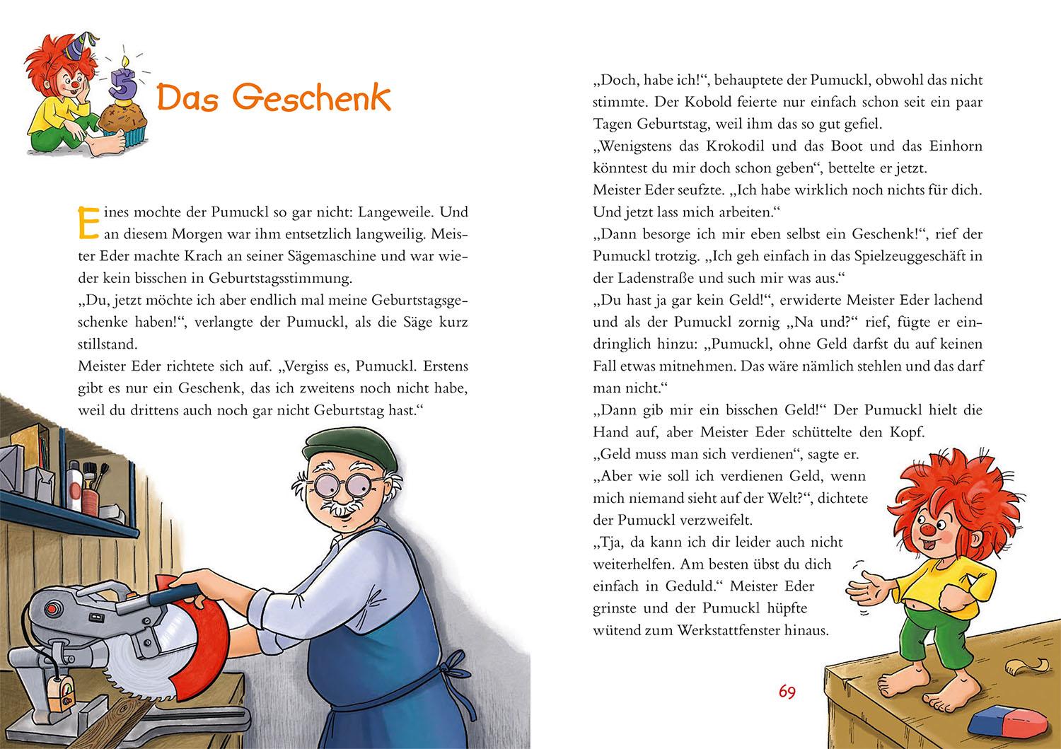 Beispielinhalt (Bild) Pumuckl. Geburtstags-Geschichten